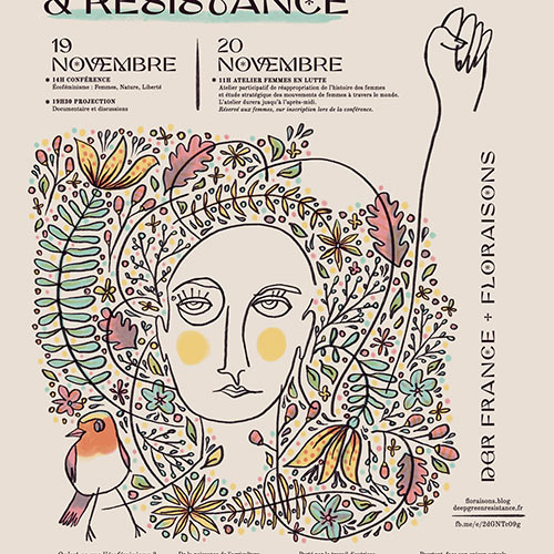 Affiche : Écoféminisme & Résistance